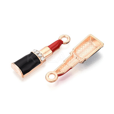 Alloy Rhinestone & Enamel Pendants ENAM-T024-62A-G-1