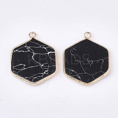 Synthetic Turquoise Pendants G-S344-89A-1