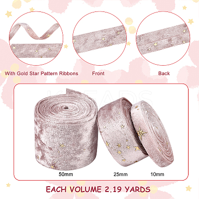 3Bundles 3 Style Flannelette Ribbons OCOR-BC0001-67B-1