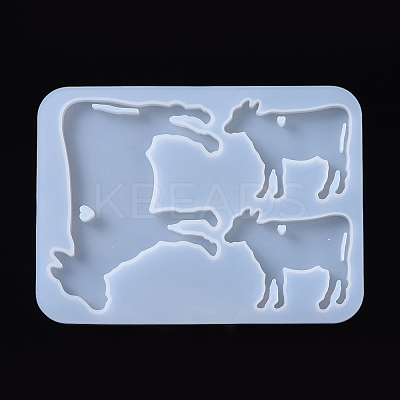 Cattle Pendant Silhouette Silicone Molds DIY-I026-17-1