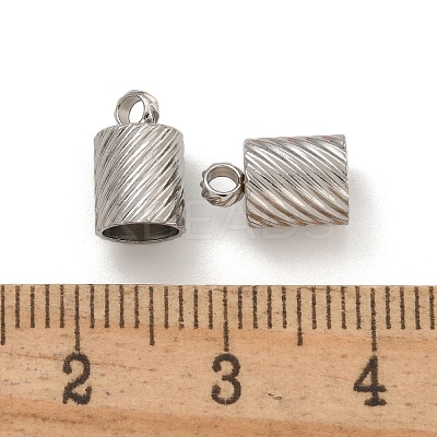 Tarnish Resistant 304 Stainless Steel Cord Ends STAS-Z084-07P-01B-1