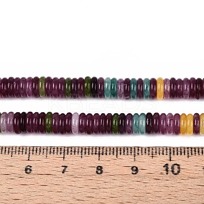 Dyed Natural White Jade Beads Strands G-T142-6mm-05A-1