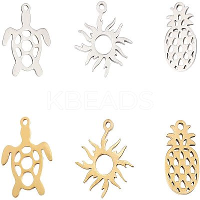 201 Stainless Steel Pendants STAS-AR0001-01-1