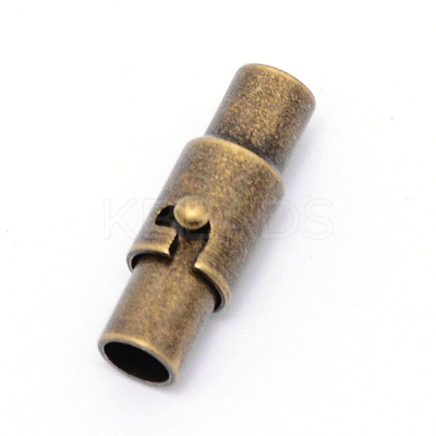 Brass Magnetic Clasps STAS-WH0038-07AB-1