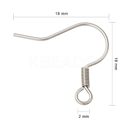 Tarnish Resistant 316 Surgical Stainless Steel Earring Hooks LS-X1-STAS-E009-2-1