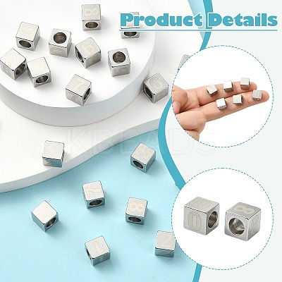 304 Stainless Steel European Beads FIND-CJC0437-013P-1