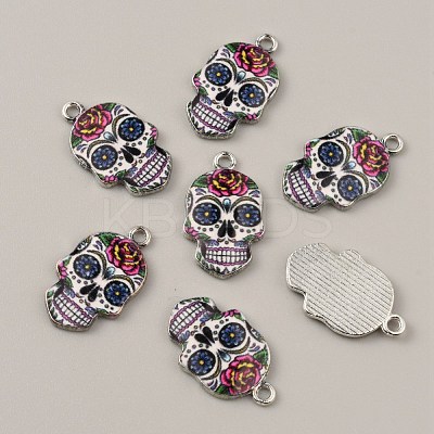 Alloy Enamel Pendants FIND-CJC0015-09N-1
