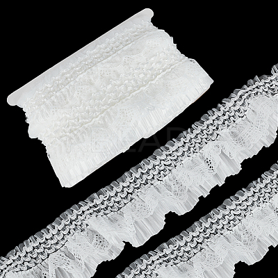 10 Yards Cloth Wrinkle Elastic Lace Trim OCOR-FG0002-61-1