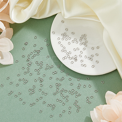 1000Pcs 304 Stainless Steel Open Jump Rings STAS-DC0016-18B-1