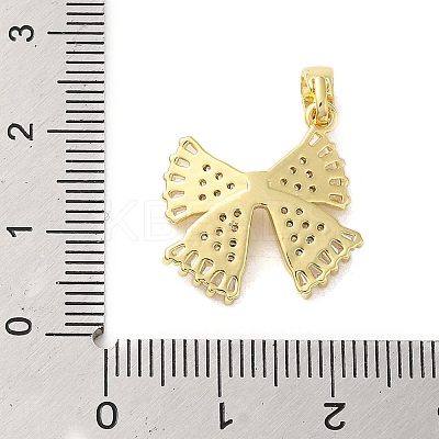 Brass Micro Pave Cubic Zirconia Pendants KK-E105-01G-01-1