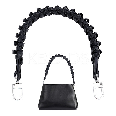 Imitation Leather Braided Bag Handles DIY-WH0374-30-1