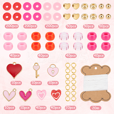 DIY Valentine's Day Bracelet Making Kit DIY-SC0023-41-1
