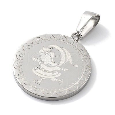 Christmas 304 Stainless Steel Pendants STAS-Z098-40P-1