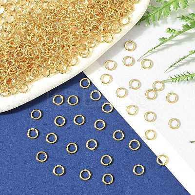 SHEGRACE Brass Open Jump Rings XGR0081G-15G-1