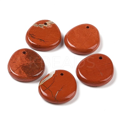 Natural Red Jasper Pendants G-M440-03A-1