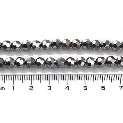 Electroplate Glass Bead Strands LS-EGLA-R042-6mm-06-1