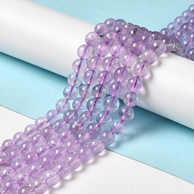Natural Lavender Amethyst Beads Strands G-E589-01B-1