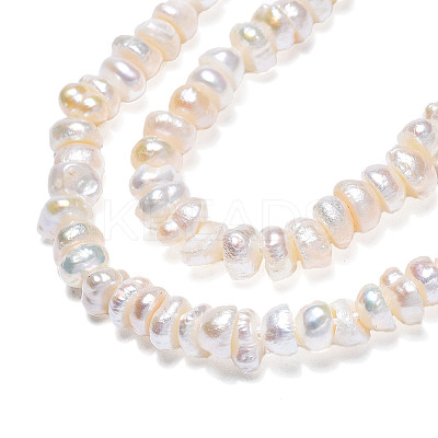 Natural Cultured Freshwater Pearl Beads Strands PEAR-N015-04C-1