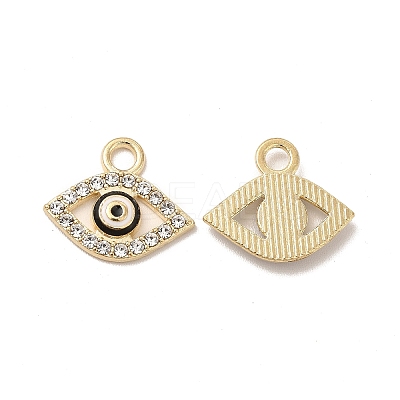 Alloy Rhinestone Enamel Pendants ENAM-M053-04G-1
