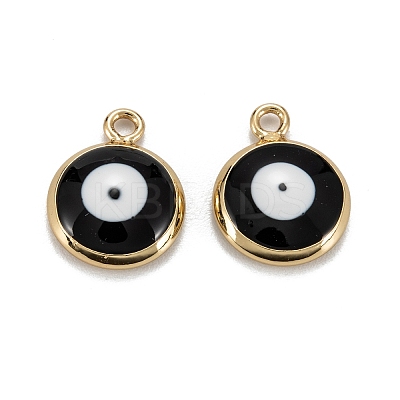 Brass Enamel Charms KK-C223-16G-05-1