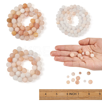 3 Strands 3 Style Natural Pink Aventurine Beads Strands G-YS0001-13-1