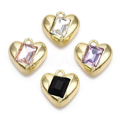 Alloy with Glass Pendants PALLOY-N176-15-NR-1