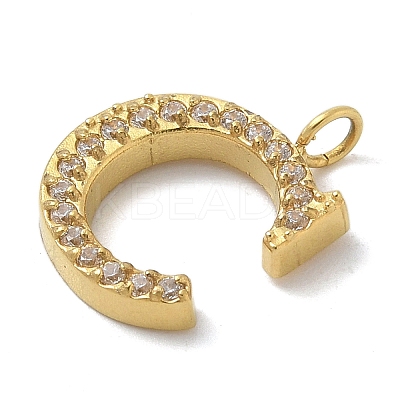 Ion Plating(IP) 304 Stainless Steel Micro Pave Cubic Zirconia Pendants STAS-Z107-03G-03-1