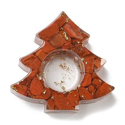 Natural Red Jasper & Resin Candle Holder Molds DJEW-H012-03B-1