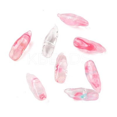 Two Tone Imitation Gemstone Style Acrylic Beads AC-CBA6852-01G-1