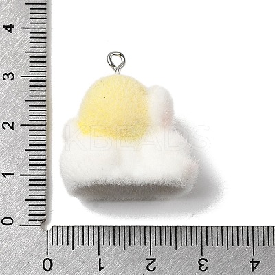 Easter Opaque Resin Pendants RESI-F062-03E-1