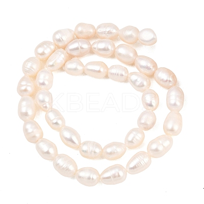 Natural Cultured Freshwater Pearl Beads Strands PEAR-D003-01D-07-1