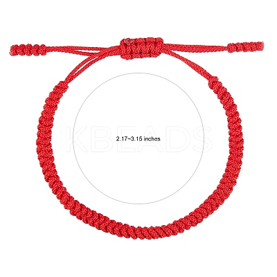 Nylon Threads Braided Bracelet BJEW-SW00058-3-1