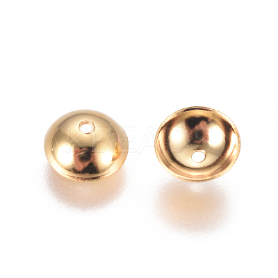 304 Stainless Steel Bead Caps X-STAS-F227-40-G-1