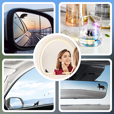 1Pc Waterproof PVC Electrostatic Stickers DIY-OC0013-20B-1