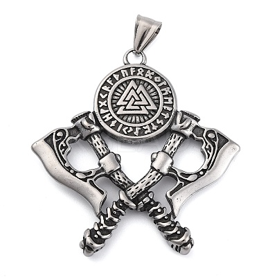 Viking 304 Stainless Steel Big Pendants STAS-P367-02AS-1