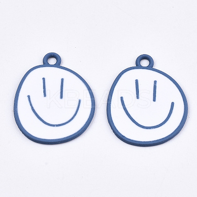 Spray Painted Alloy Pendants LS-X-ENAM-S127-026A-RS-1