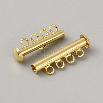 Brass Slide Lock Clasps KK-WH20007-22B-1
