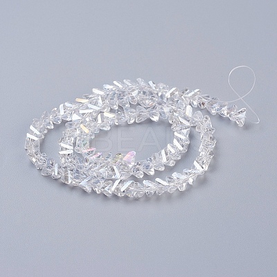 Electroplate Glass Beads Strands X-EGLA-J146-6mm-AB01-1