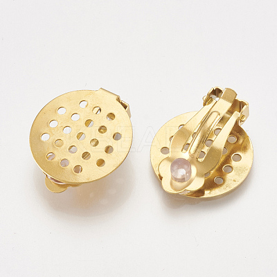 304 Stainless Steel Clip-on Earring Findings STAS-S104-01B-1