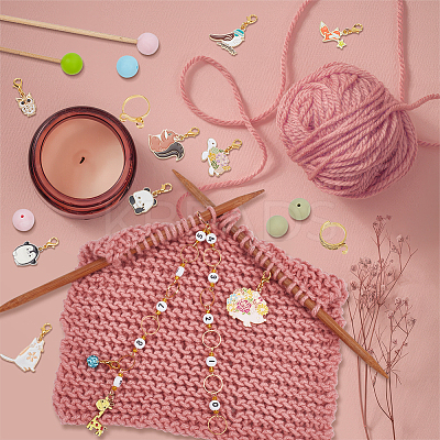 Animal DIY Knitting Tool Sets HJEW-NB00081-1