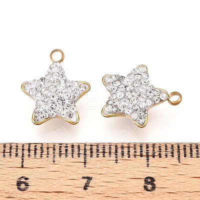 Ion Plating(IP) 201 Stainless Steel Charms STAS-N109-216A-G-1