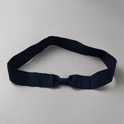 Women's Faux Suede Bowknot Stretchable Hat Band AJEW-WH0696-082F-1