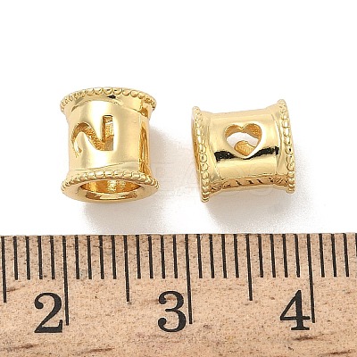 Brass European Beads KK-B166-01G-2-1