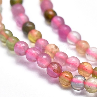 Natural Multicolor Tourmaline Beads Strands G-I289-05-1