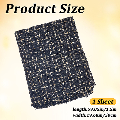 Tartan Pattern Cloth Fabric DIY-WH20009-37B-03-1