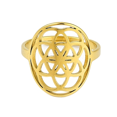 201 Stainless Steel Adjustable Rings for Women RJEW-M008-01G-1
