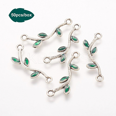 Tibetan Style Alloy Enamel Links connectors ENAM-CA0001-01AS-1