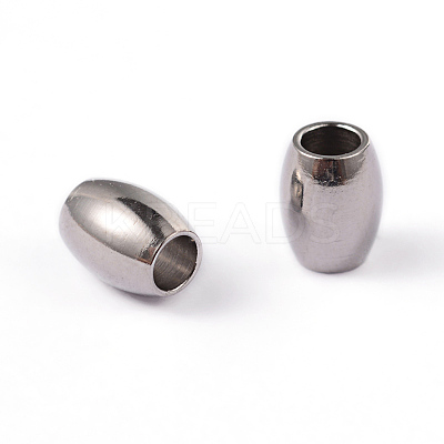 Tarnish Resistant Barrel 304 Stainless Steel Spacer Beads STAS-L176-01P-1