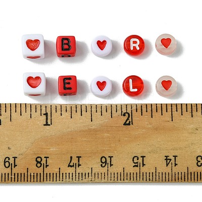 200Pcs Mixed Style and Shapes Acrylic Beads OACR-FS0001-68D-1