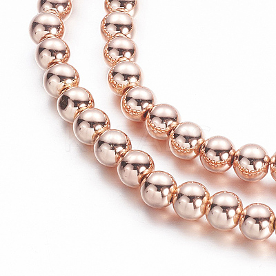 Electroplate Non-magnetic Synthetic Hematite Beads Strands G-A170-04D-RG-1